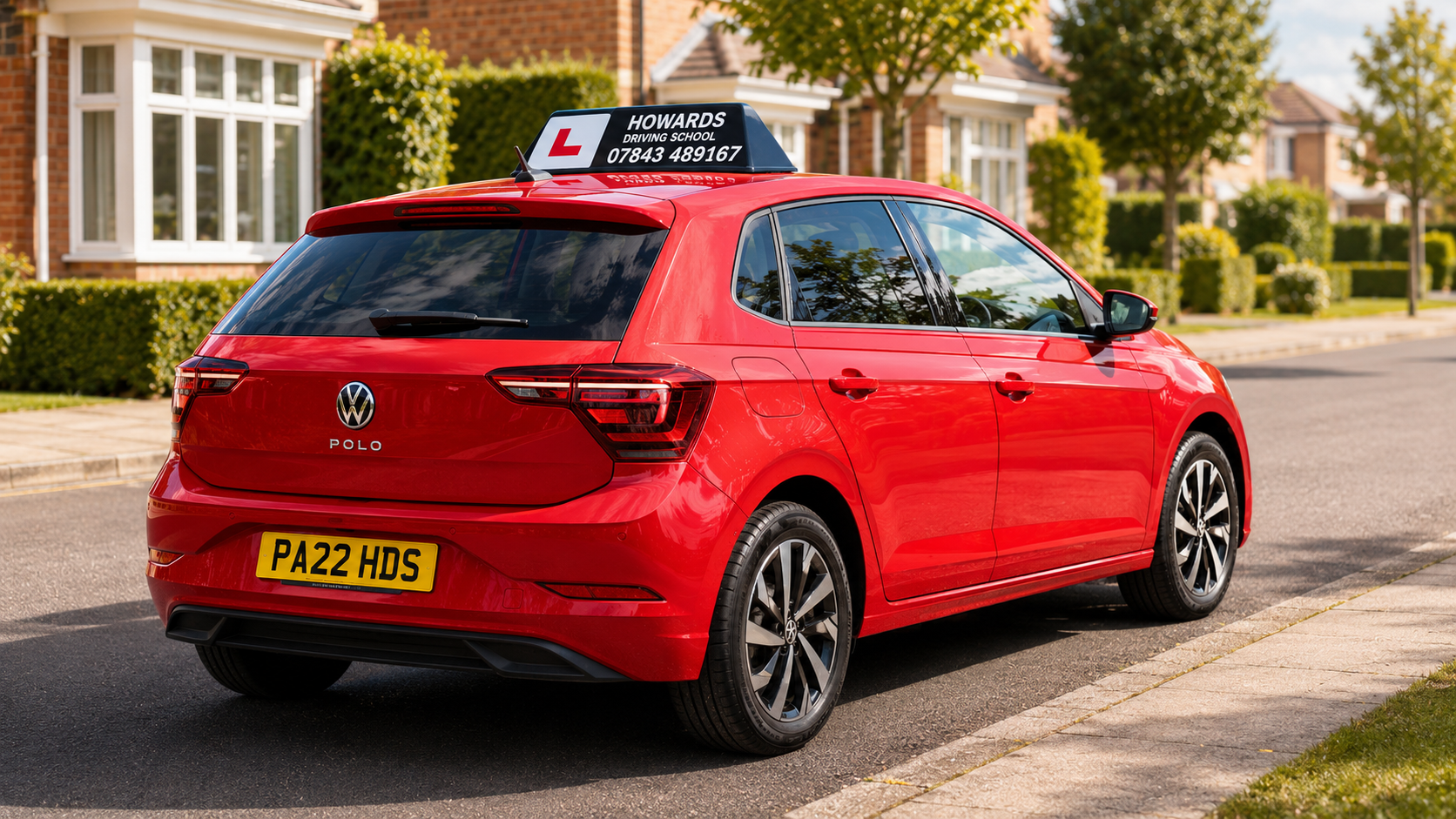 Rear view of the 2026 VW Polo